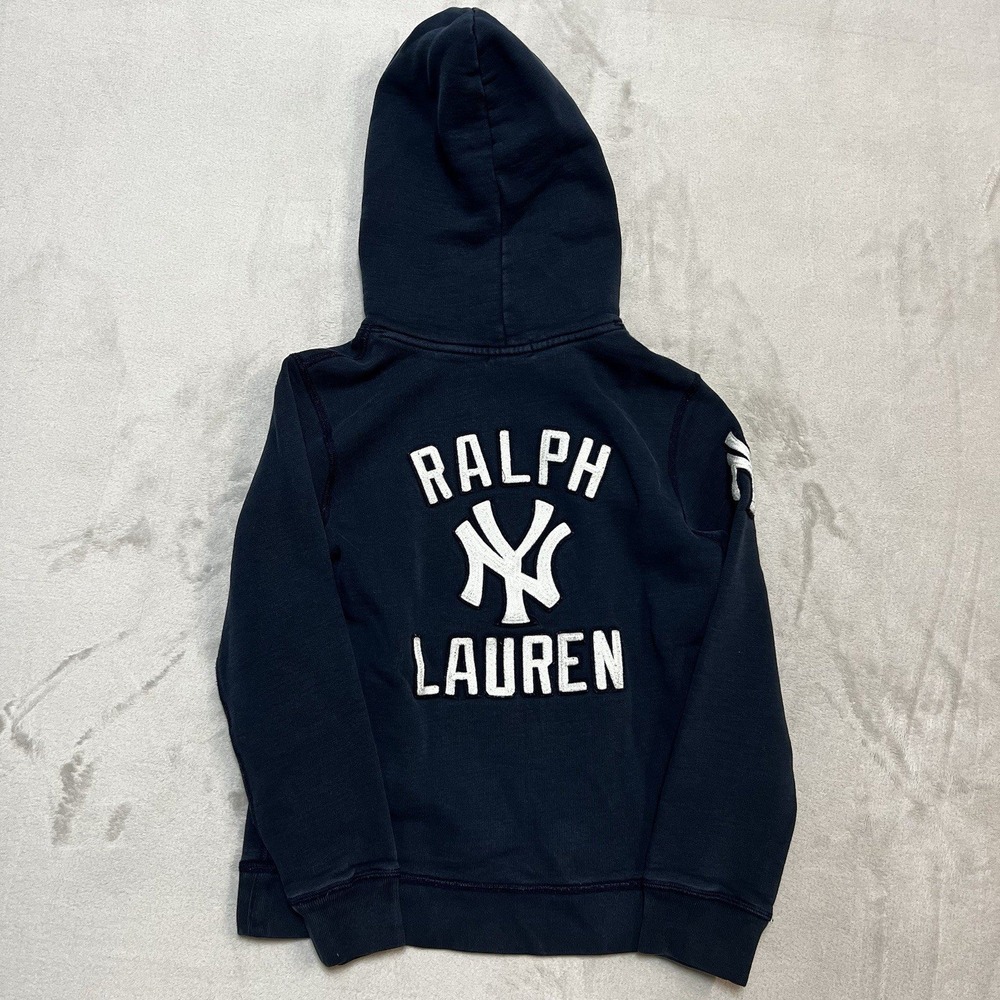 Polo Ralph Lauren x New York Yankees Collection Hoodie Navy Youth Size Medium